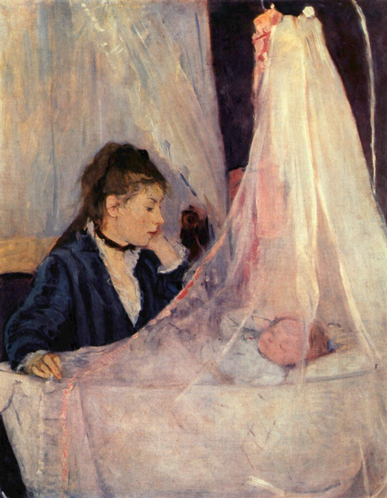 cradle - a painting by Berthe Morisot